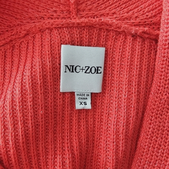 Nic+Zoe Night Fall Cardigan Red - Picture 4 of 5